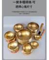 8.5CM 尼泊爾手工 銅磬 頌缽 黃銅款